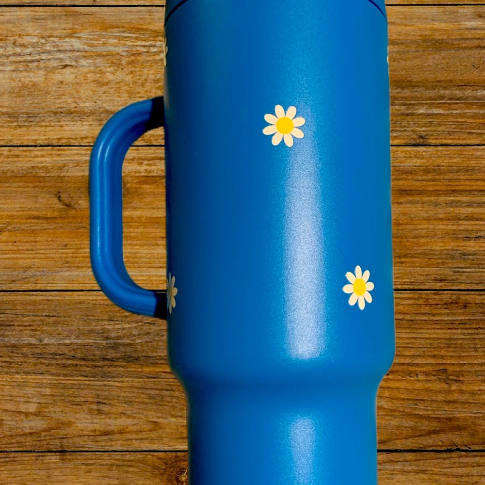 40 oz Blue TAL tumbler- customized